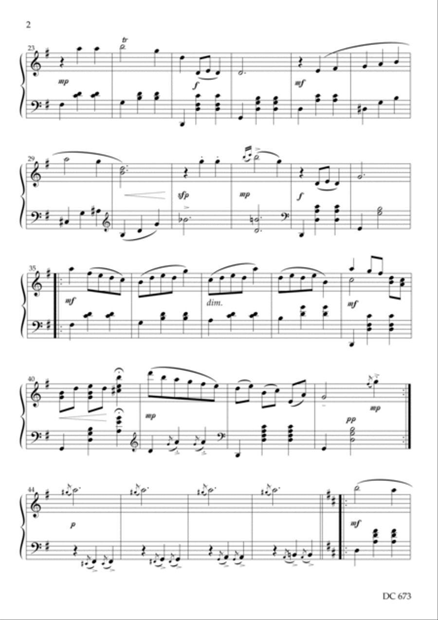 Three Pastiches - two waltzes and a tango for solo piano Piano Solo scores gallery preview page 2