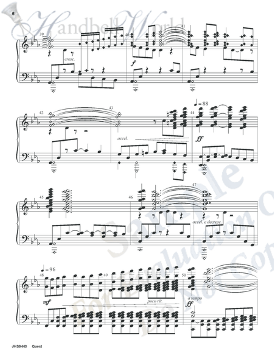 Quest Quest Handbell Choir scores gallery preview page 5