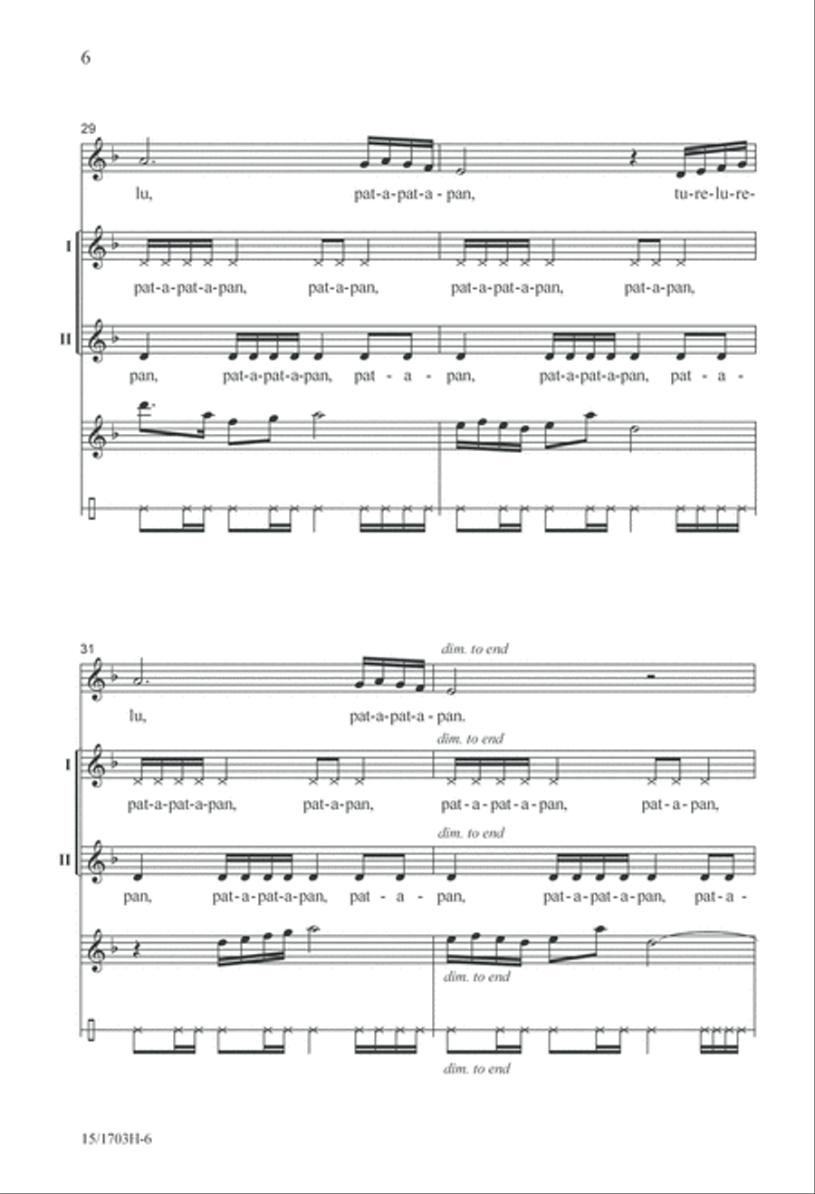 Pat-a-pan 2-Part scores gallery preview page 6