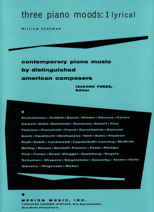 Book cover for Three Piano Moods