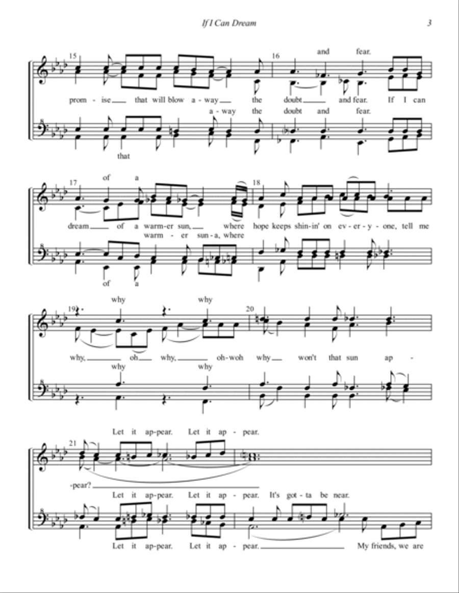 If I Can Dream SSAA scores gallery preview page 3