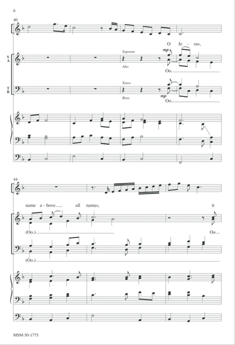 Lord Our God (Herre Gud) 4-Part scores gallery preview page 6