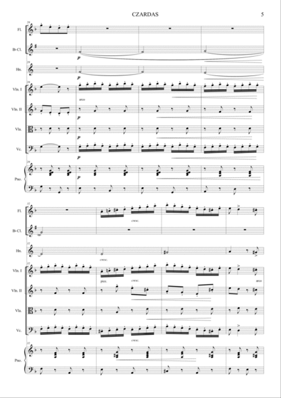 Czardas Czardas Orchestra scores gallery preview page 5