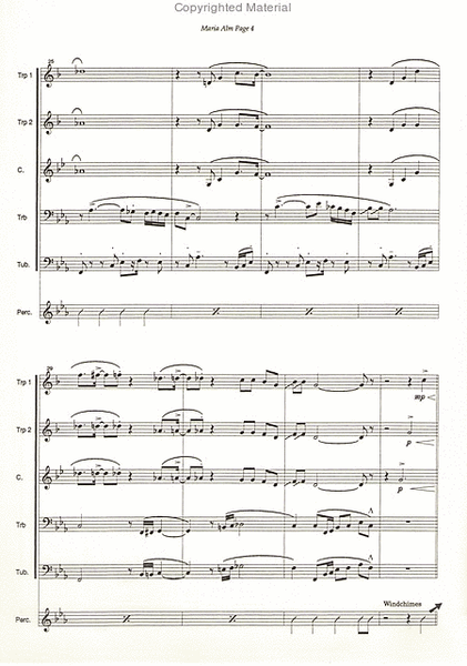 Maria alm (2 trompettes, cor, trombone, tuba)
