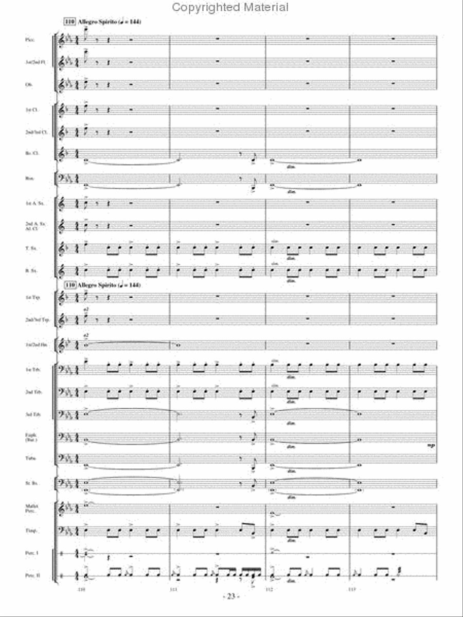 Where Eagles Soar Concert Band scores gallery preview page 22