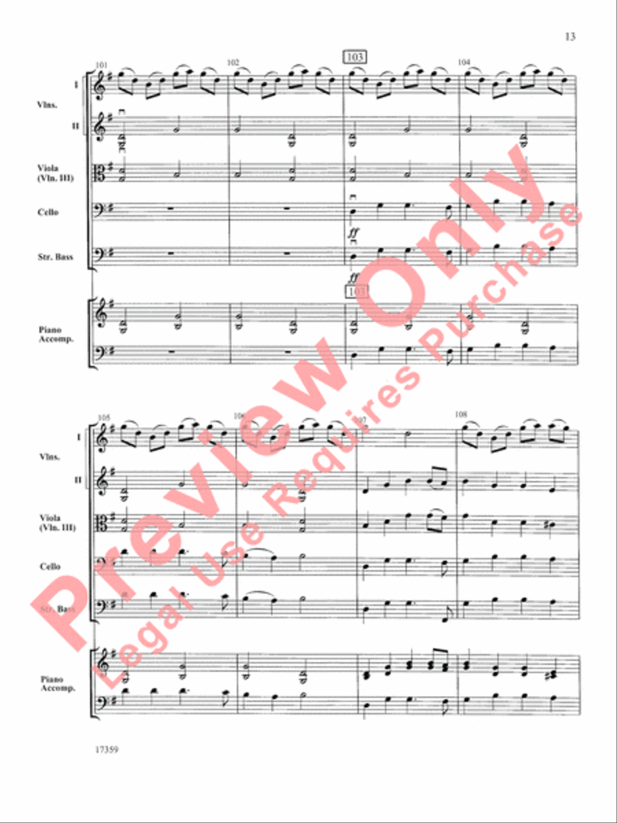 A Christmas Suite String Orchestra scores gallery preview page 14