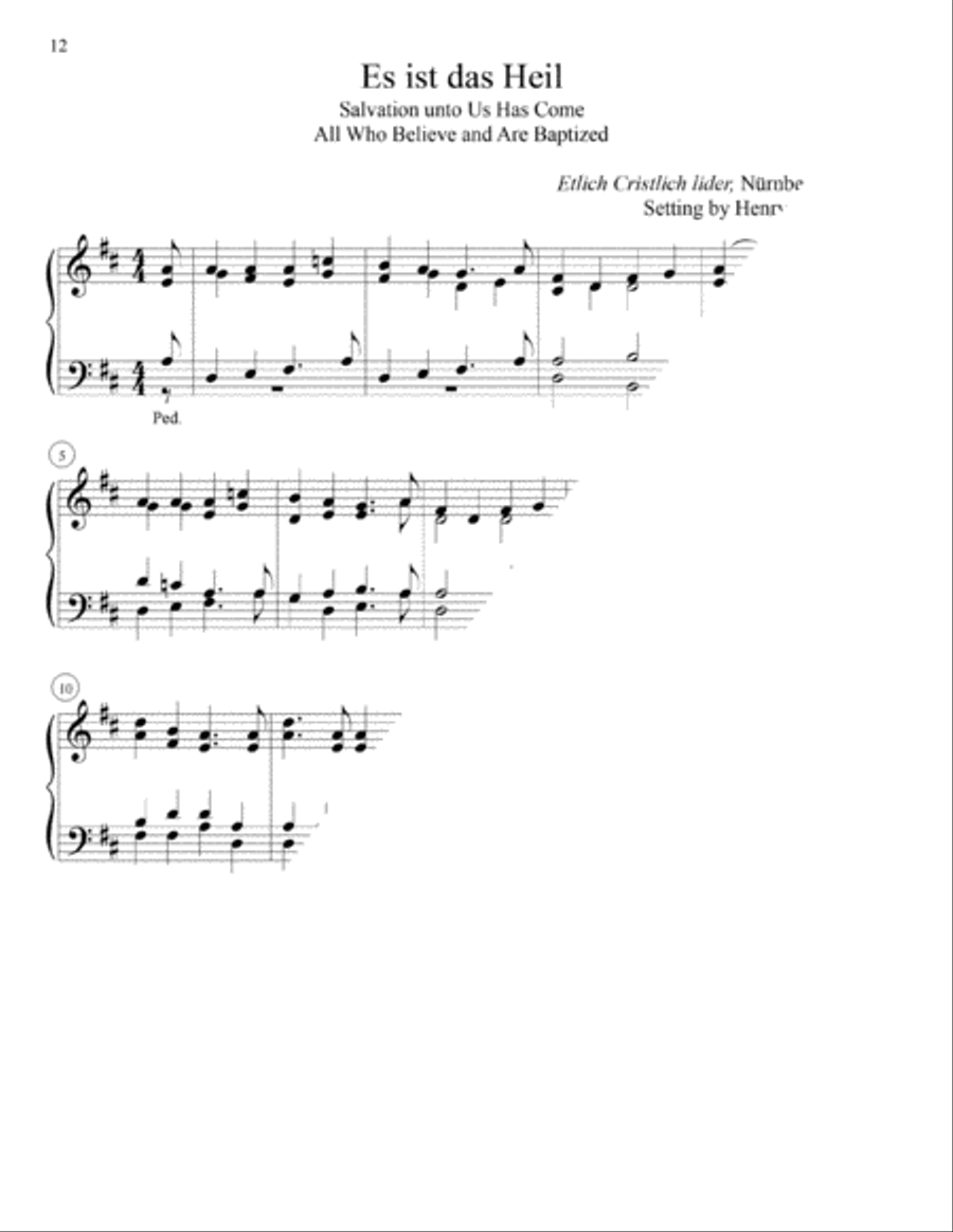 Twenty-Seven Hymn Harmonizations for Reformation Organ scores gallery preview page 3