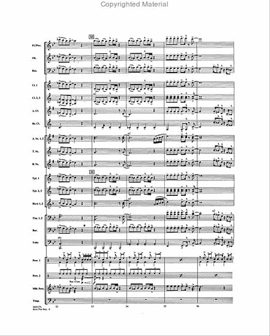 Born This Way Concert Band scores gallery preview page 3