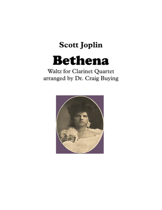 Joplin: Bethena Concert Waltz for Clarinet Quartet