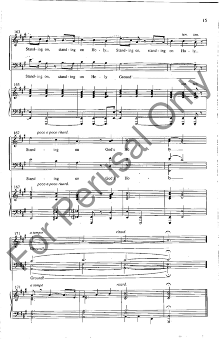 Standing On Holy Ground 4-Part scores gallery preview page 14