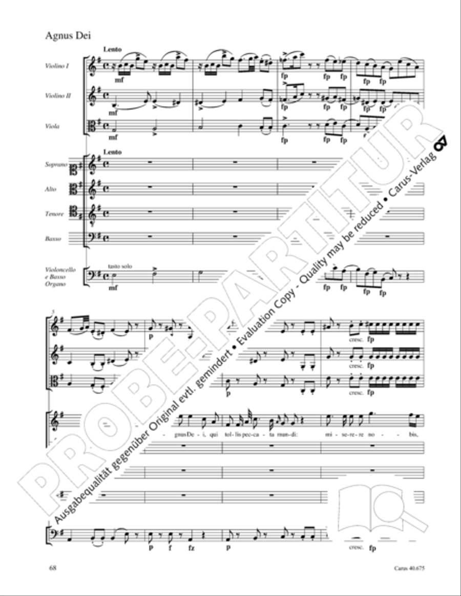 Mass in G Major STB scores gallery preview page 81
