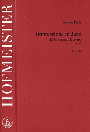Book cover for Impressions in Jazz, op. 32