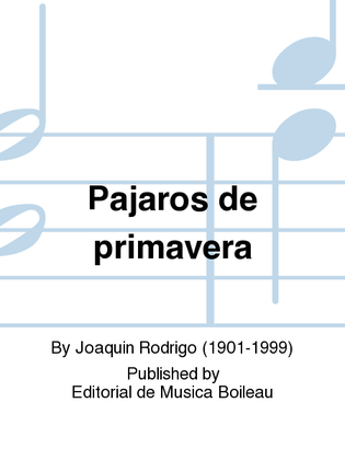 Book cover for Pajaros de primavera