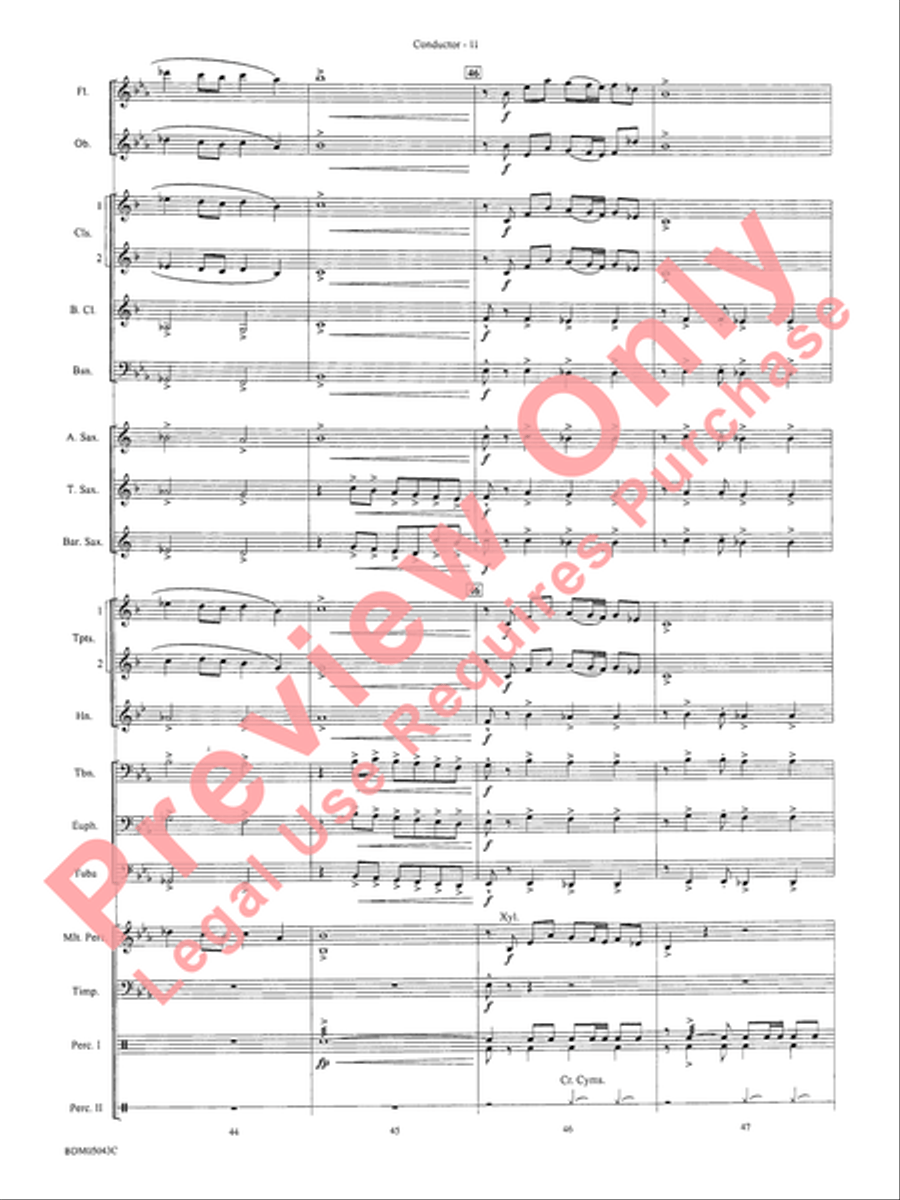 Abaco Overture Concert Band Methods scores gallery preview page 15