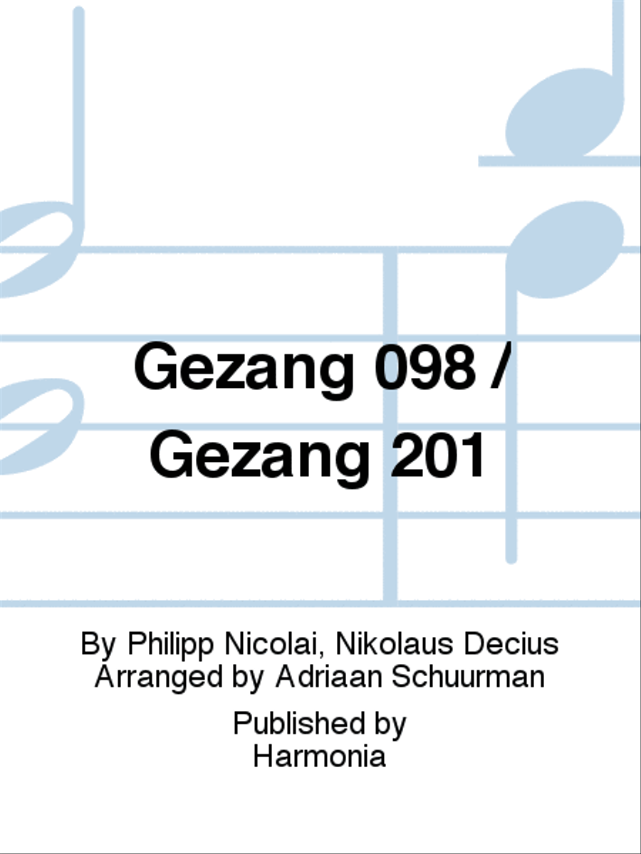 Gezang 098 / Gezang 201 Gezang 098 / Gezang 201 3-Part scores gallery preview page 1