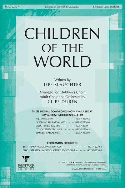 Children Of The World (Orchestra Parts and Conductor's Score, CD-ROM)