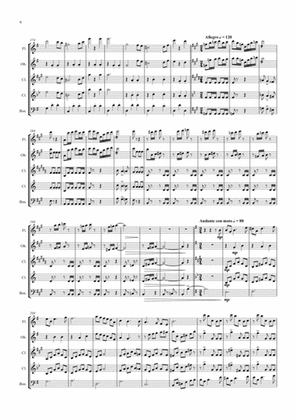 Die Fledermaus - J. Strauss - Overture - Wind Quartet image number null
