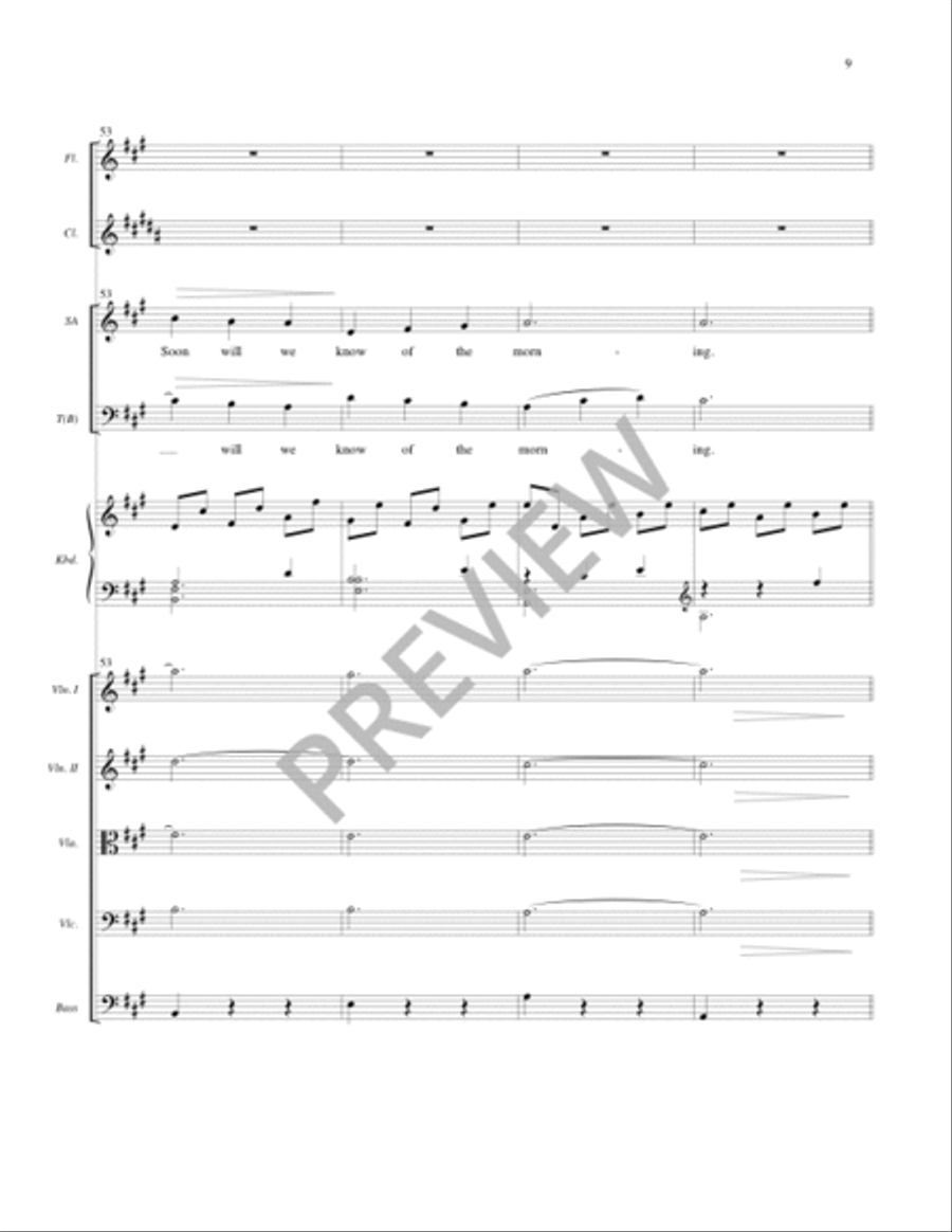 Night of Silence - Full Score and Parts Clarinet scores gallery preview page 10