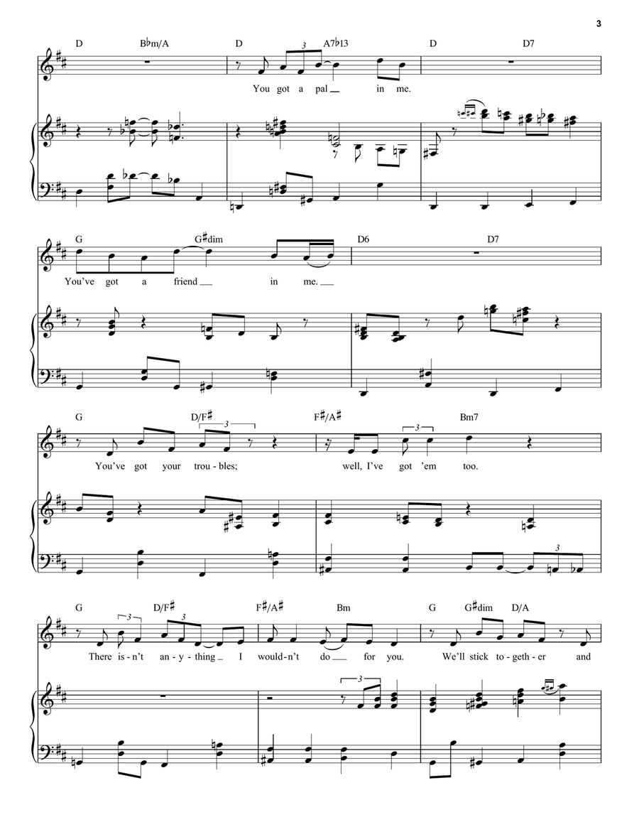 You've Got A Friend In Me (from Toy Story) Guitar scores gallery preview page 3