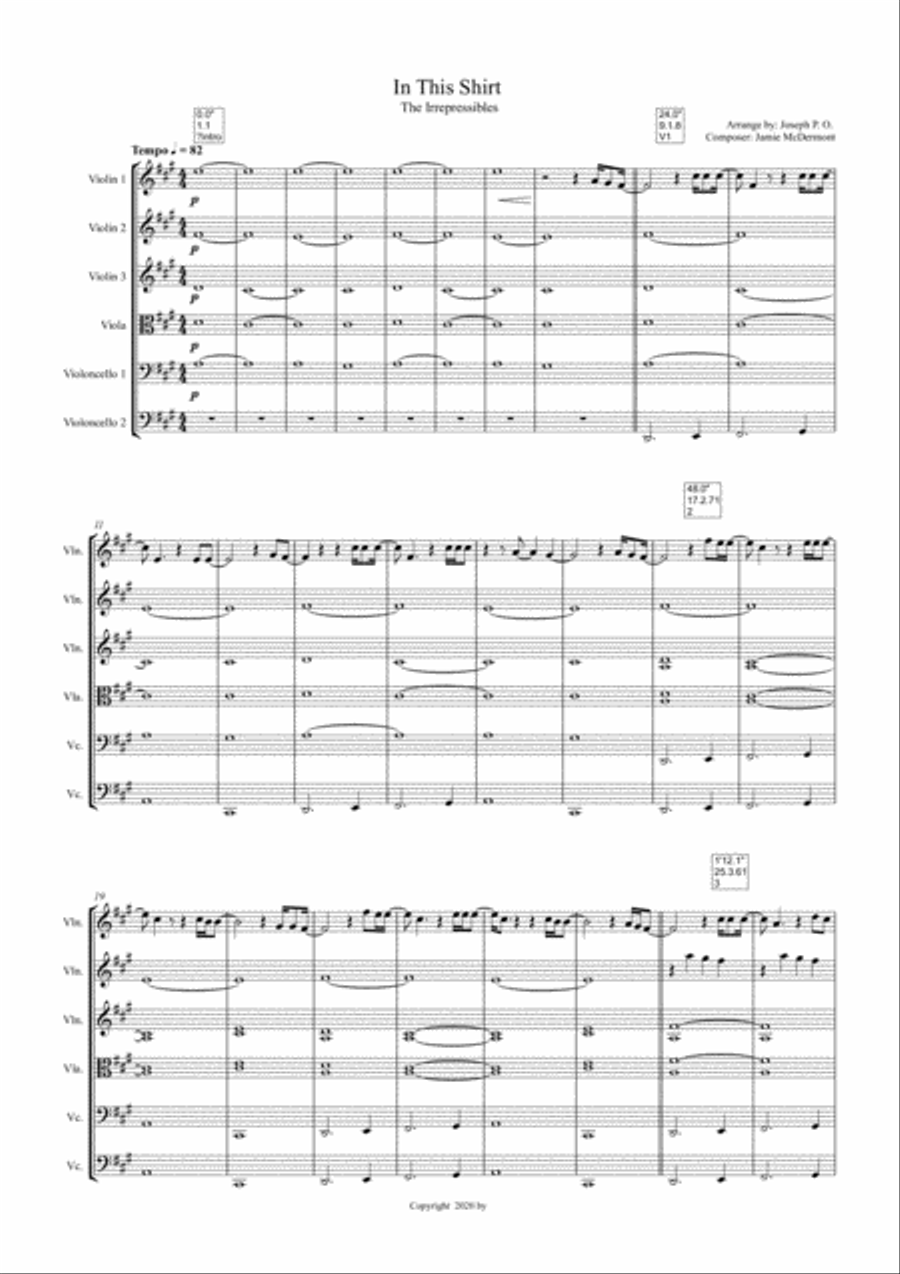 In This Shirt String Quartet scores gallery preview page 1