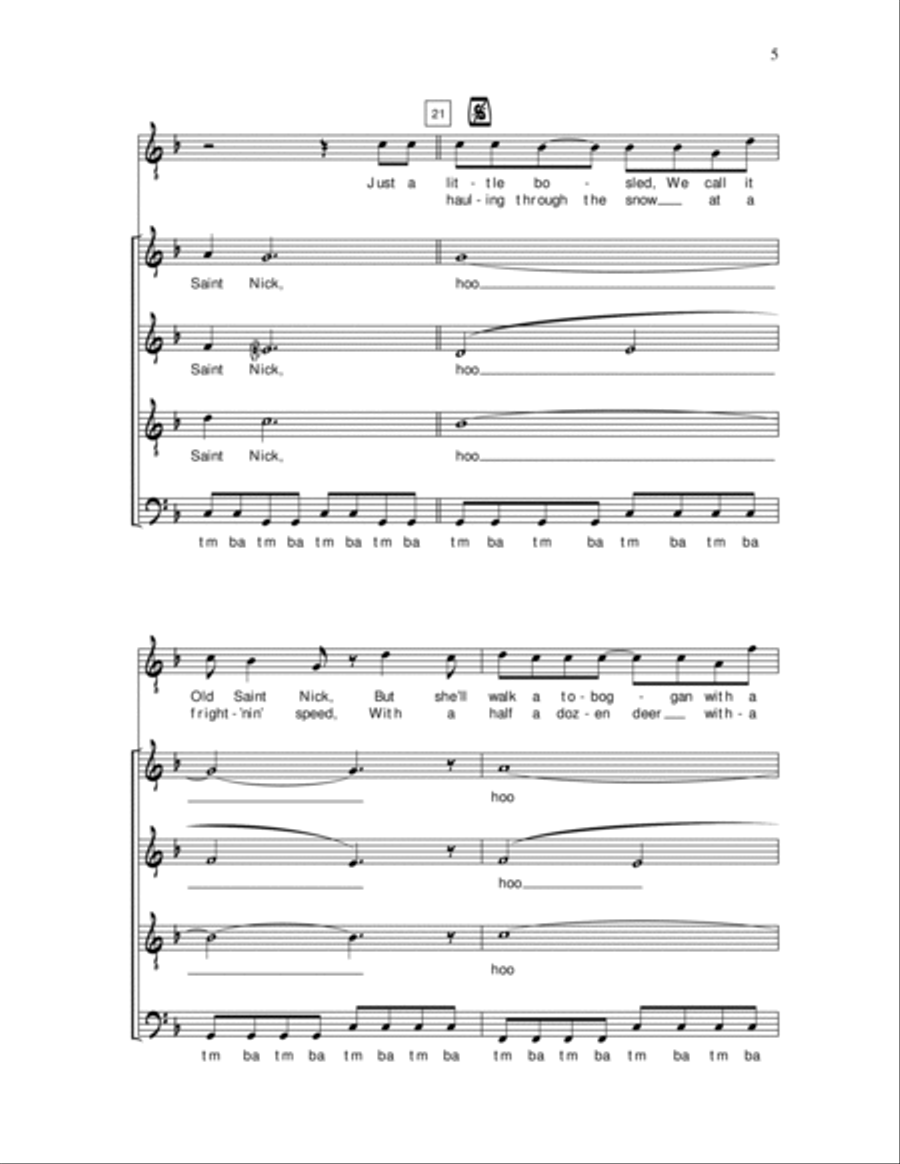 Little St. Nick 4-Part scores gallery preview page 5