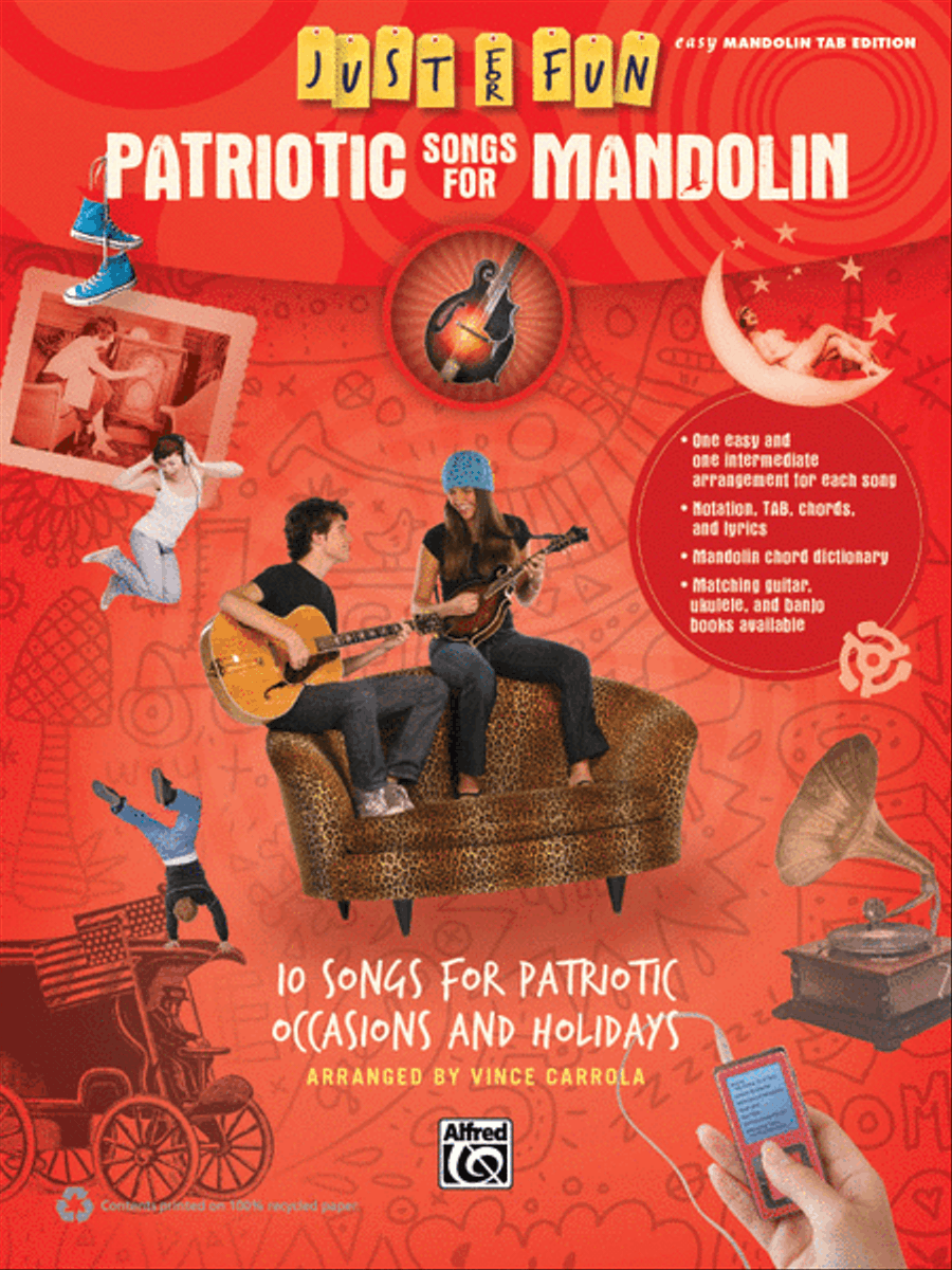 Just for Fun -- Patriotic Songs for Mandolin Mandolin scores gallery preview page 1