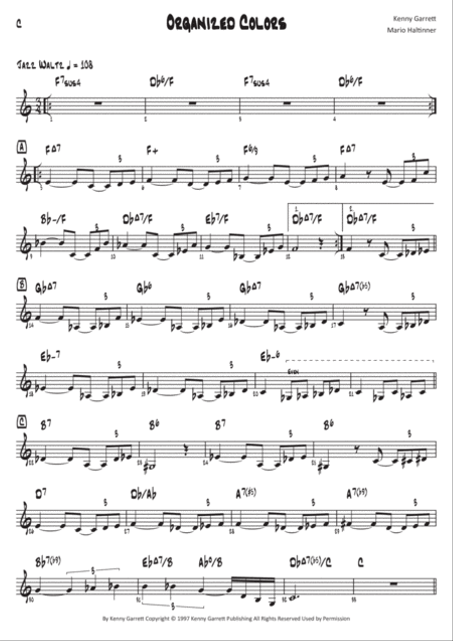Organized Colors Organ scores gallery preview page 4