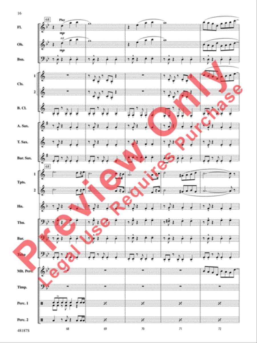 Fortaleza Concert Band scores gallery preview page 17