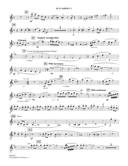 Irving Berlin's Christmas (Medley) - Bb Clarinet 1