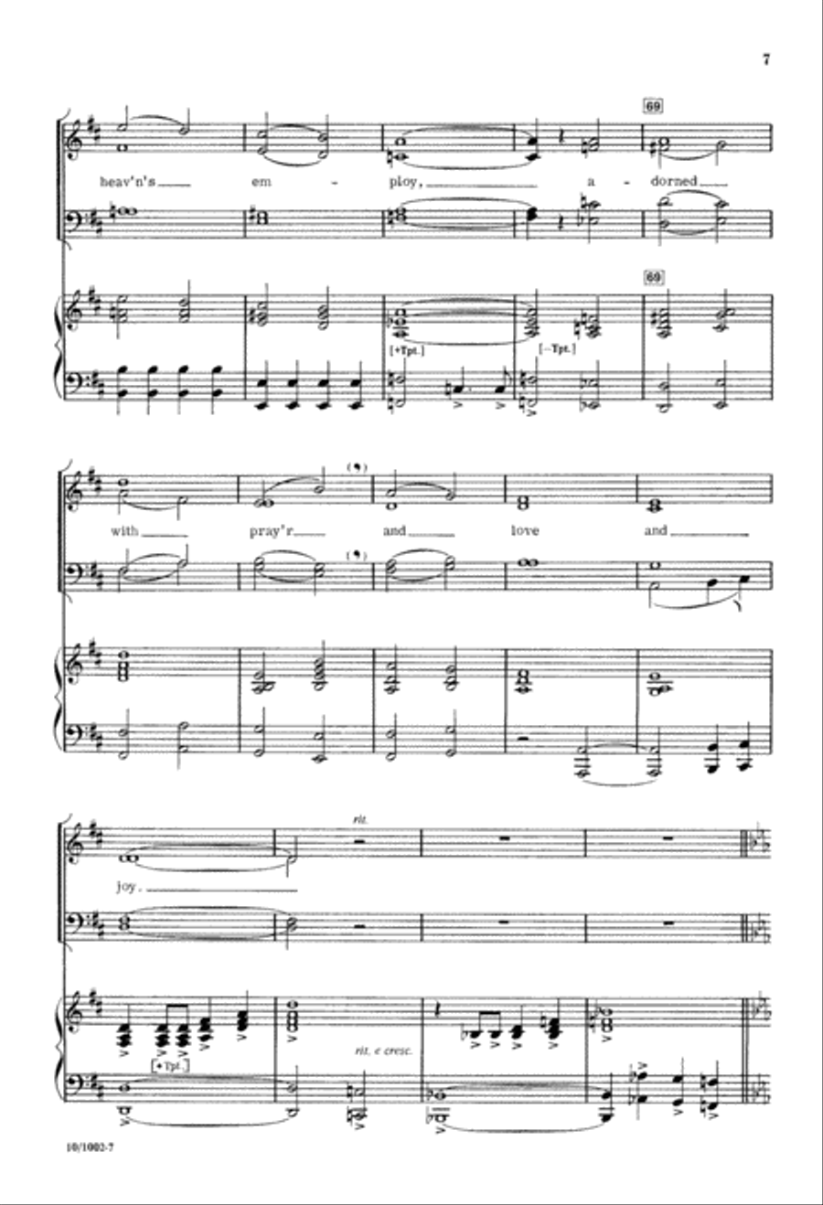 Lift Up Your Heads, Ye Mighty Gates 4-Part scores gallery preview page 7