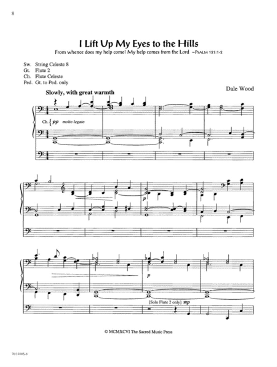 Wood Works on Original Themes Organ Solo scores gallery preview page 7