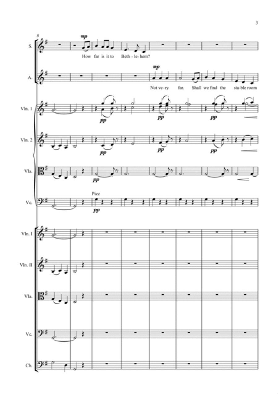 How Far Is It To Bethlehem Choir scores gallery preview page 3