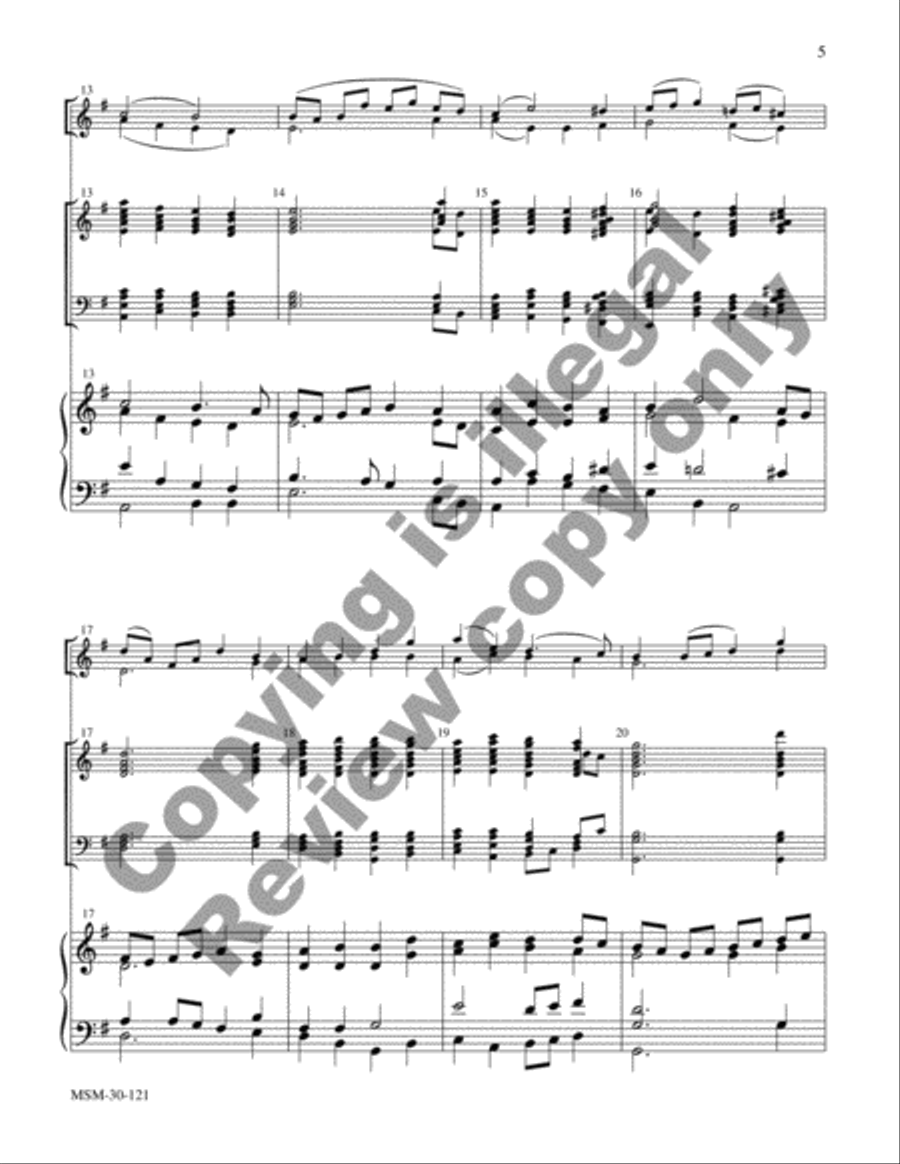 Flexible Hymn Accompaniments for Handbells, Set 1 Choir scores gallery preview page 22