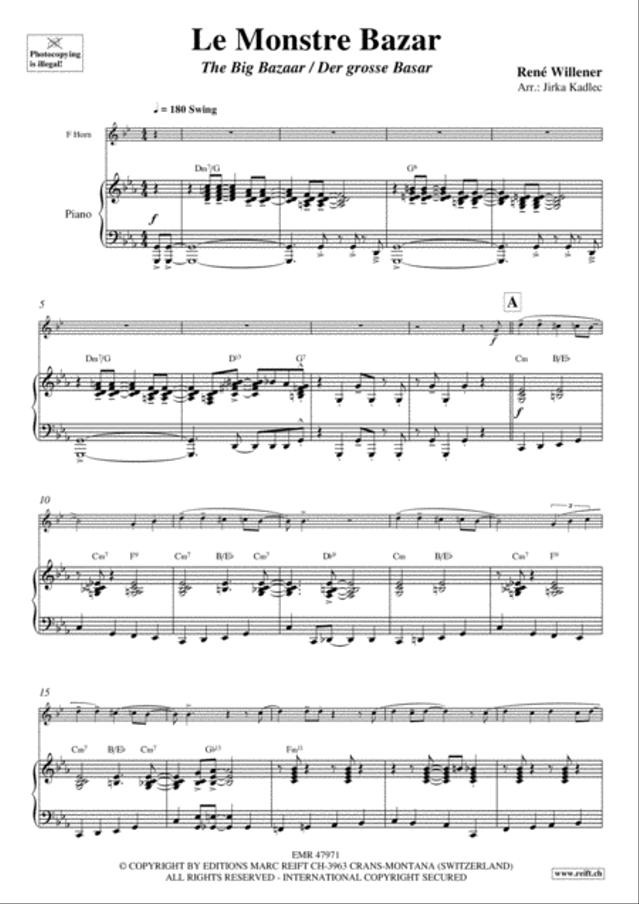 Le Monstre Bazar Horn scores gallery preview page 4