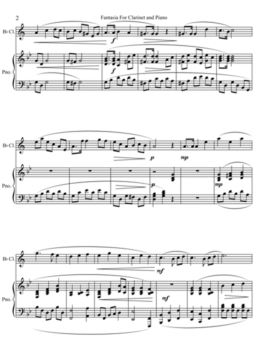 Little Fantasia for Clarinet and Piano image number null