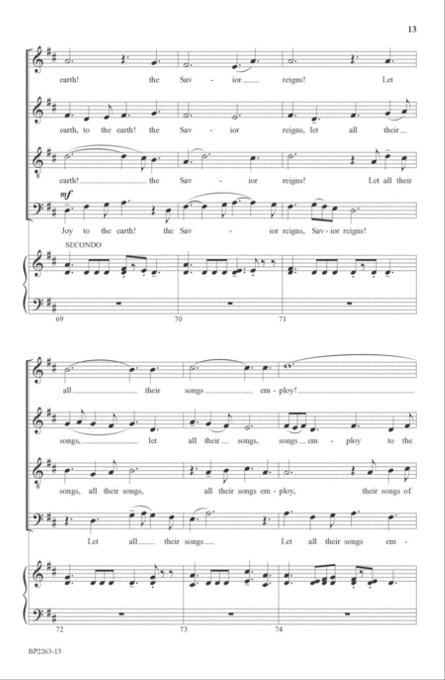 Joy to the World! 4-Part scores gallery preview page 13