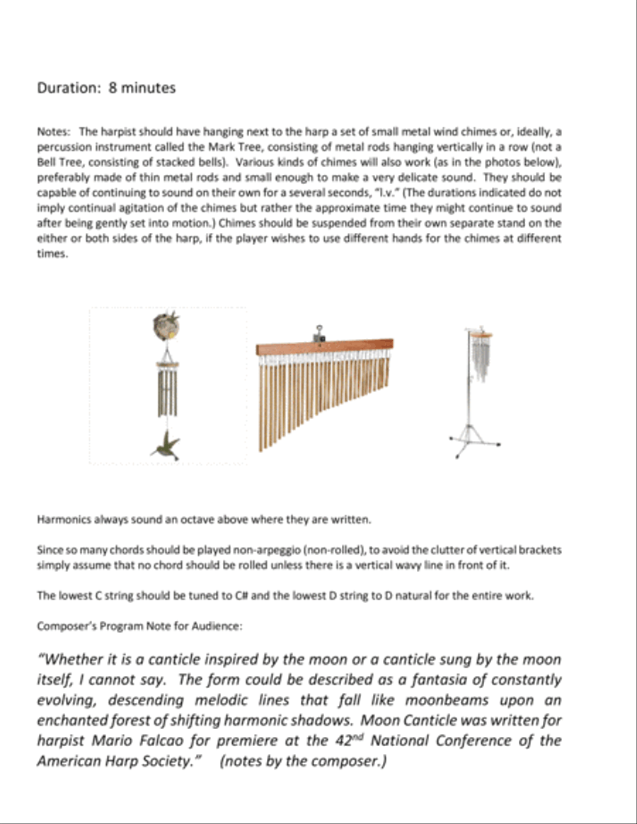 Moon Canticle Harp scores gallery preview page 2