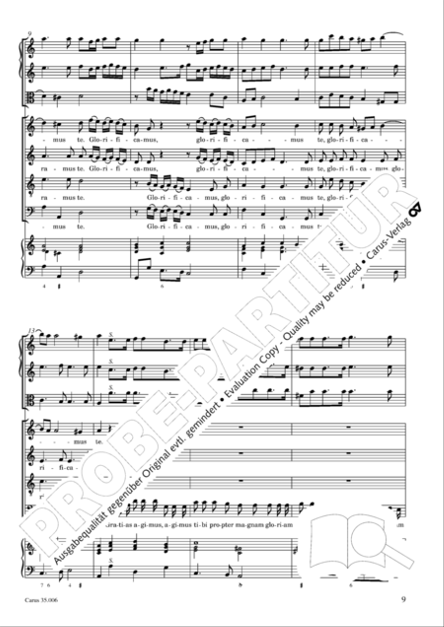 Mass in A minor 4-Part scores gallery preview page 10