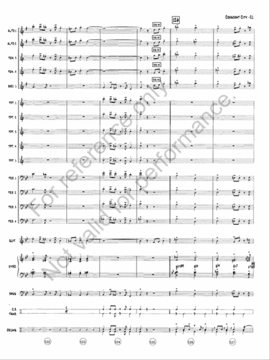 The Crescent City Stomp Jazz Ensemble scores gallery preview page 22