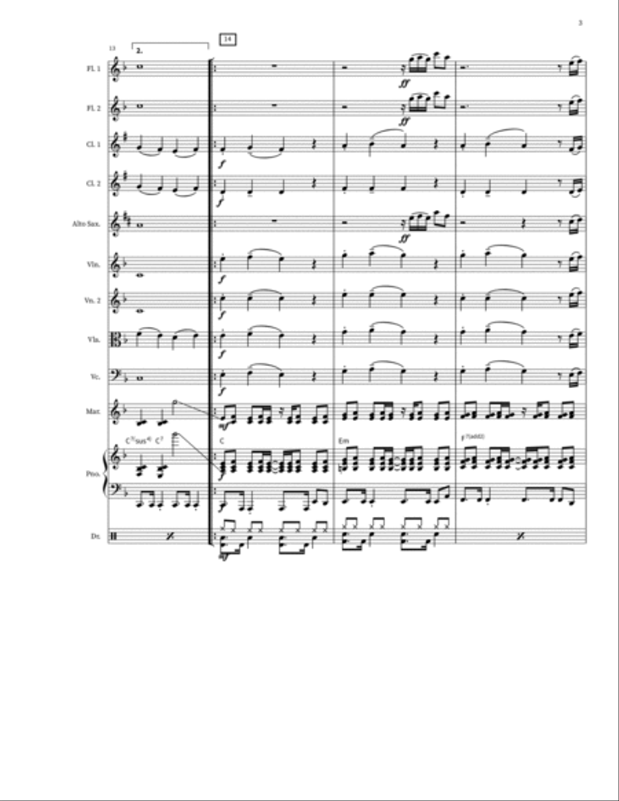 Come On Eileen Large Ensemble scores gallery preview page 3