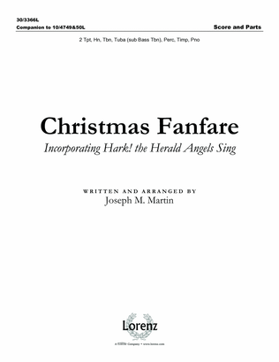 Book cover for Christmas Fanfare - Brass and Percussion Score and Parts