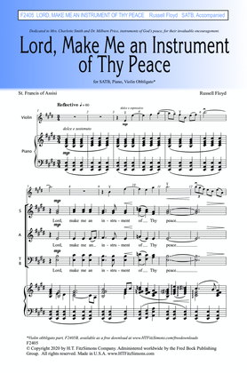 Lord, Make Me An Instrument Of Thy Peace