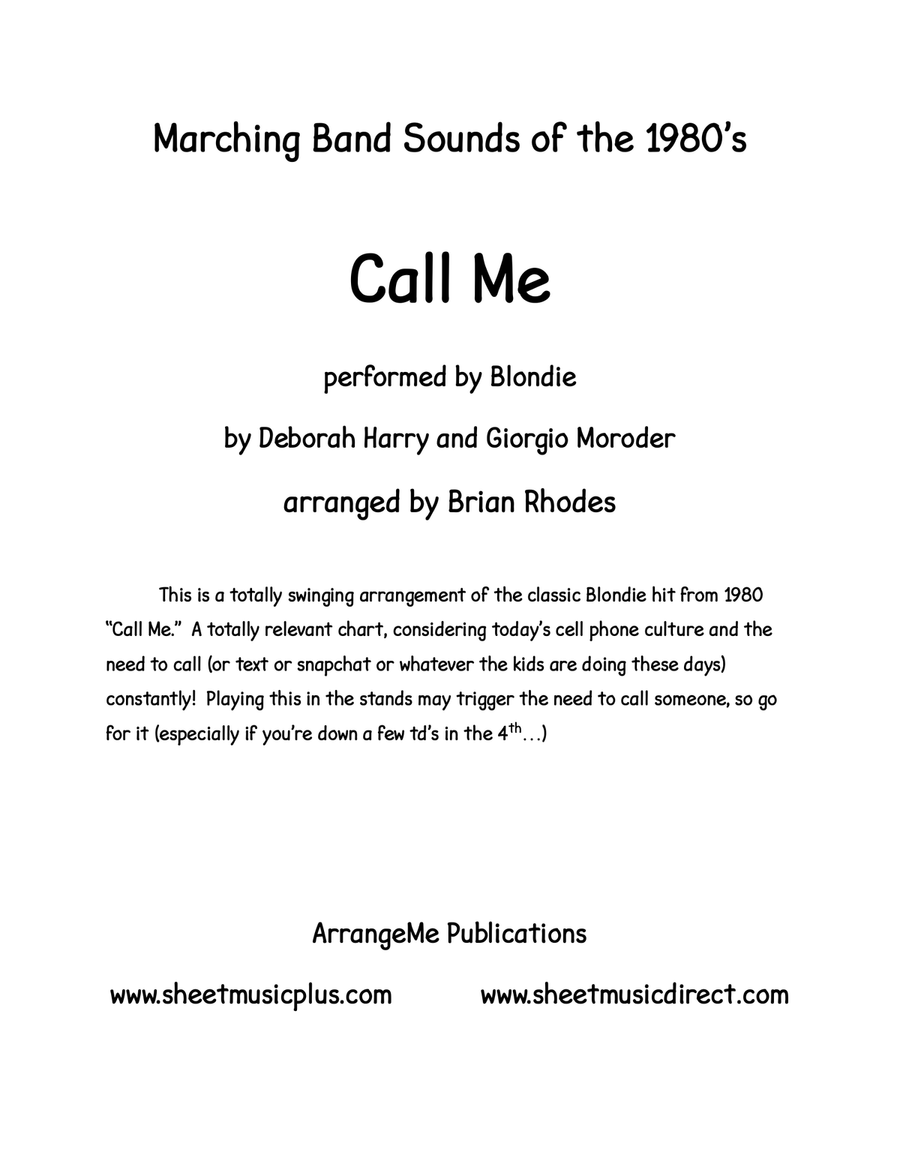 Book cover for Call Me