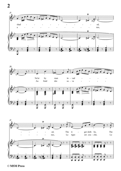 Masse-Parmi les lianes,from 'Paul et Virginie',in g minor,for Voice and Piano image number null
