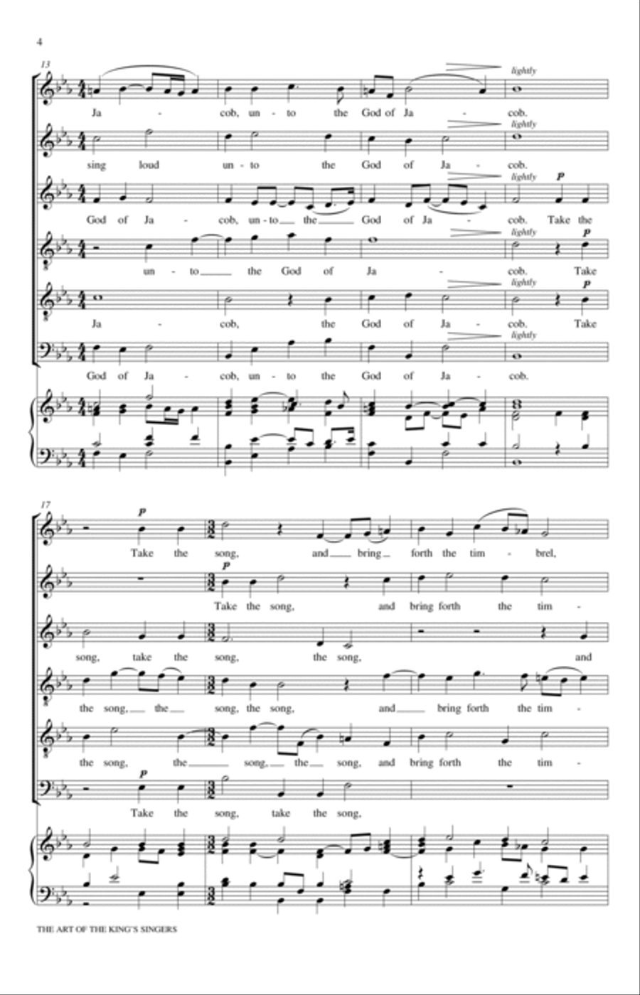 Sing Joyfully 4-Part scores gallery preview page 3