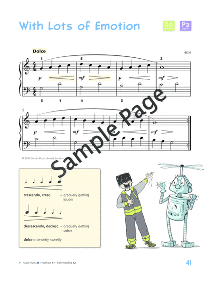 Piano Junior: Lesson Book 2 Piano Method scores gallery preview page 42