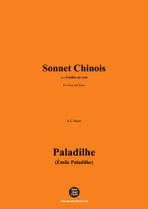 Paladilhe-Sonnet Chinois,in C Major