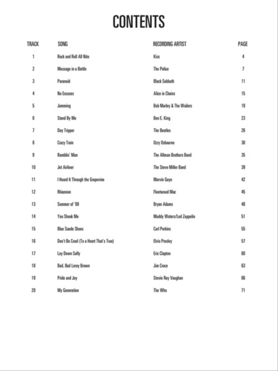 More Easy Pop Bass Lines Bass Guitar scores gallery preview page 2