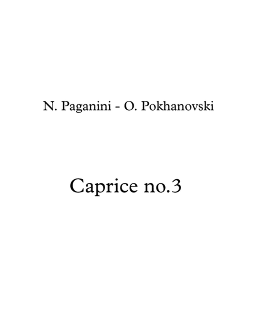 Paganini-Pokhanovski 24 Caprices: #3 for violin and piano image number null
