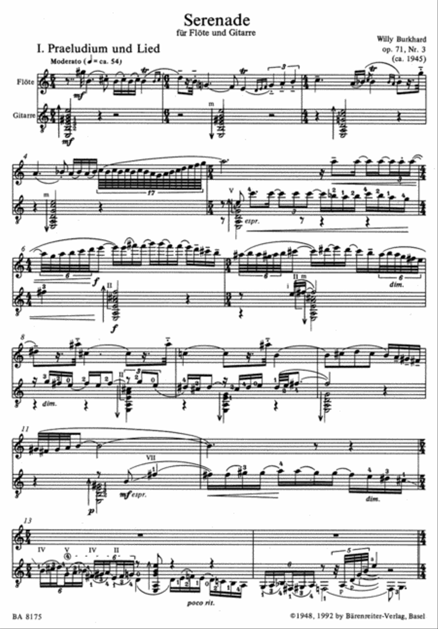 Serenade, Op. 71/3 Flute scores gallery preview page 2